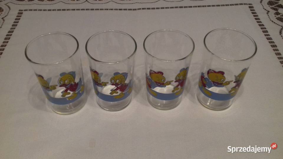 Szklanki klasyczne z kaczorkami Vintage do