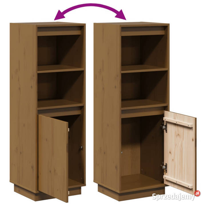 Szafka miodowy brąz 37x34x110 lite drewno Warszawa
