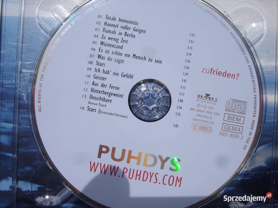 rOCK cd PUHDYSZUFRIEDEN 2001 Wołów
