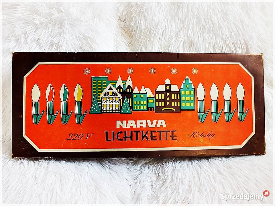 Kultowe lampki choinkowe Świeczki 16 z PRL w lubuskie Żary