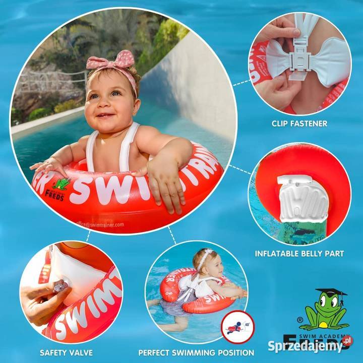 Swimtrainer Koło do Nauki Pływania 618 Czerwone Szczerbice