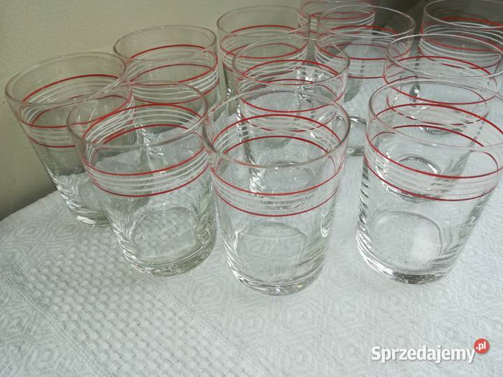 kieliszki literatki szklaneczki rzadki przedmiot przezroczysty Gdańsk