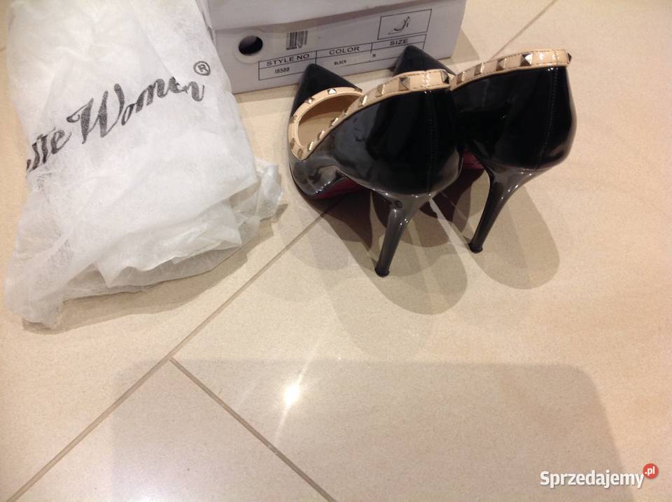 Buty Szpilki z Ćwiekami Damskie ala Chanel 36 j Nowa Sól sprzedam