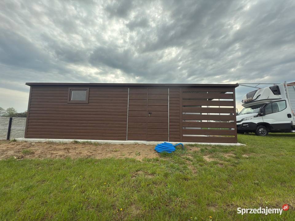Garaż Blaszany Domek ogrodowy 10x3 profil Piotrków Trybunalski
