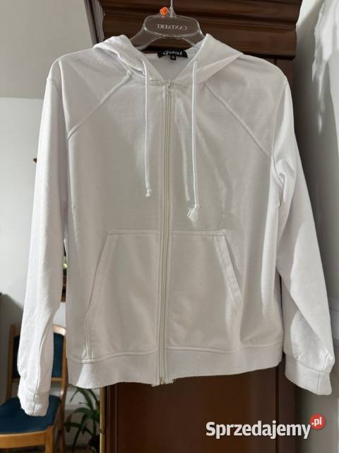 Bluza damska 2XL Great biała na zamek z kapturem Częstochowa