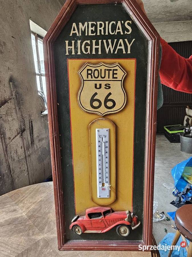 Obraz drewniany z termometrem Poznań