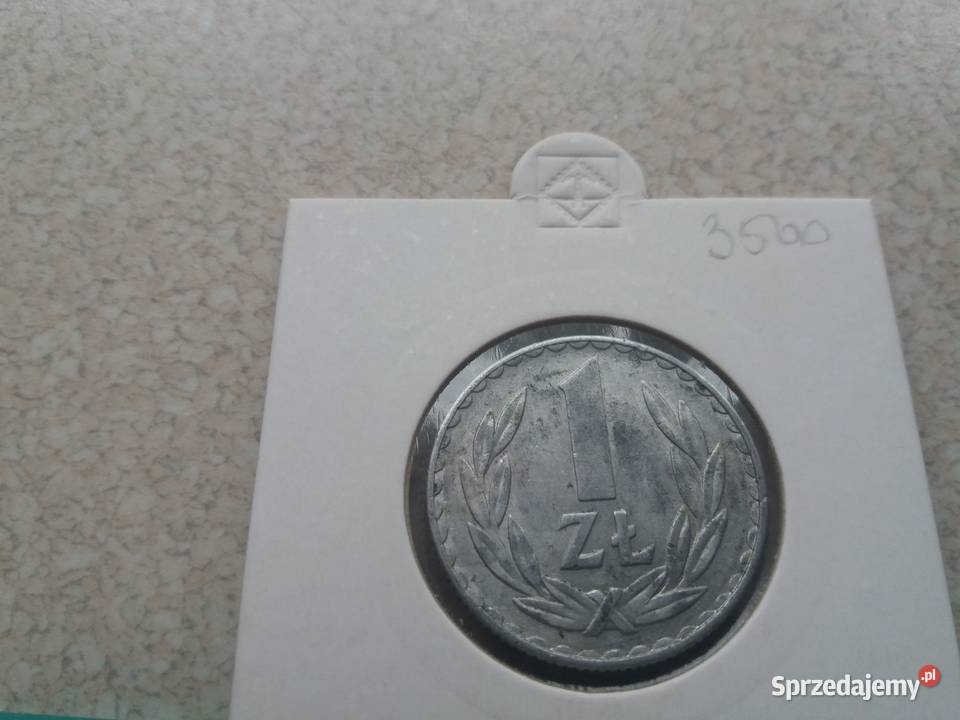 Moneta 1 bez znaku mennicy 1975 Będzin sprzedam