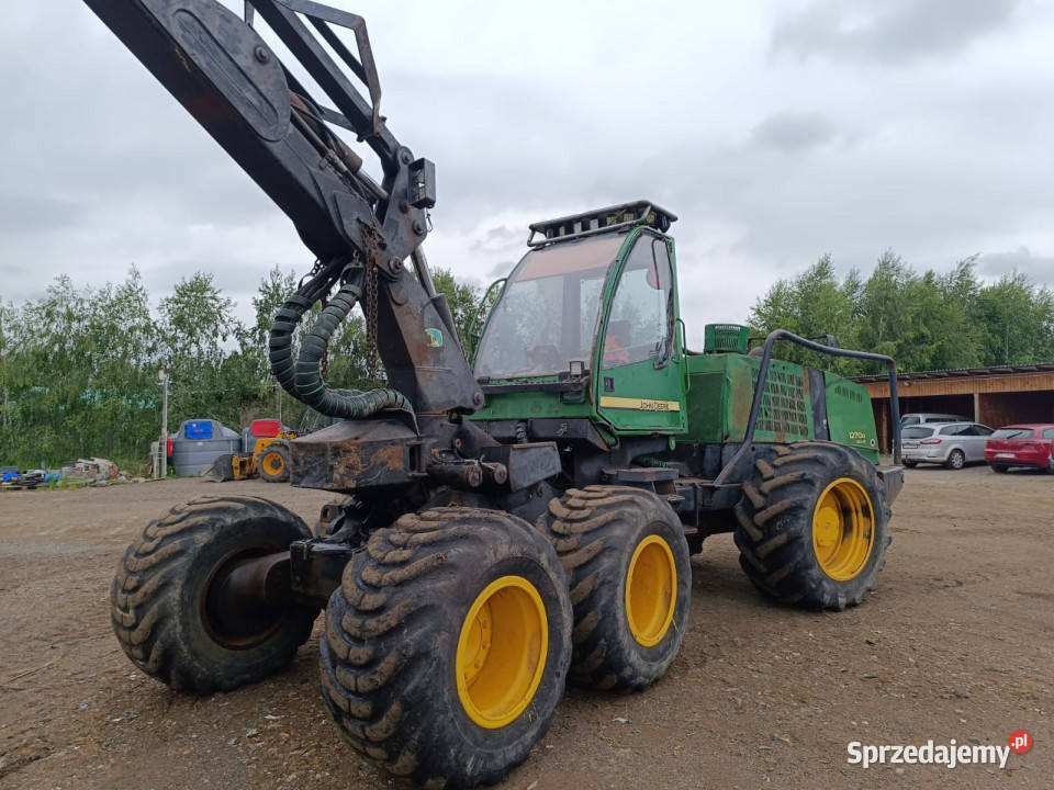 Harvester JOHN DEERE 1270 D 6x6 głowica 758 HD