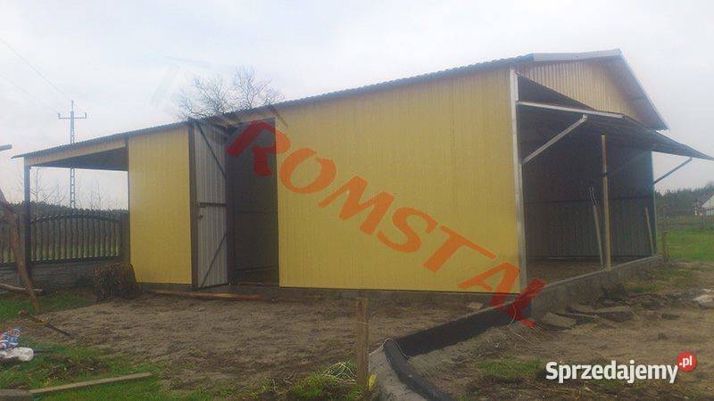 Garaż Blaszany 15x6 Wiata Magazyn Blaszany Konin