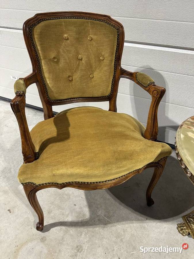 Ładne stylowe fotele ludwikowskie Fotele wielkopolskie Sławoszewek
