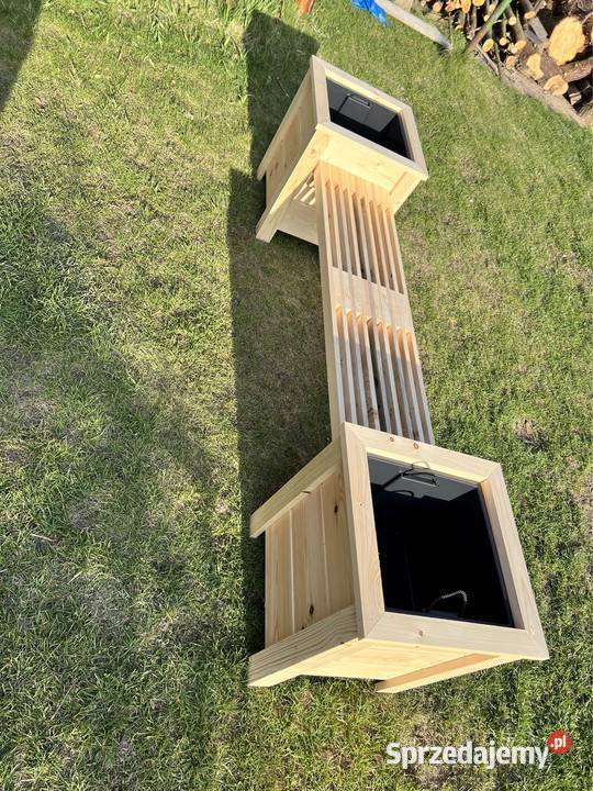 Donica drewniana z ławką Brzozówka