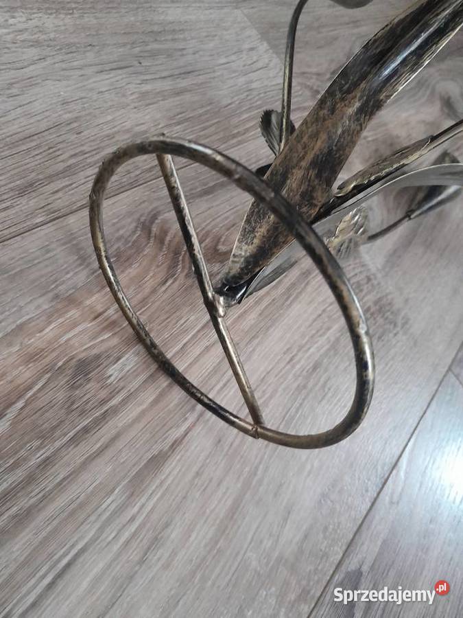 Świecznik metalowy na 3 świece rękodzieło Wieliczka