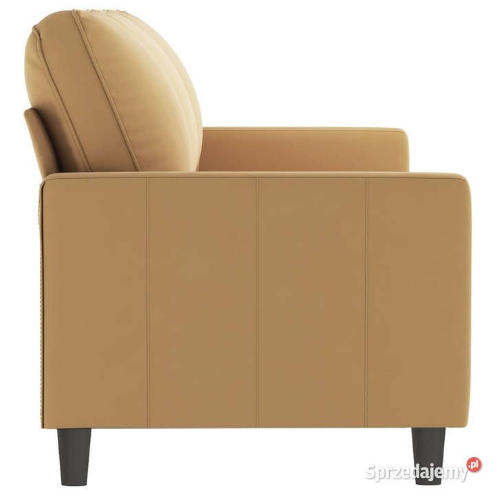 Sofa 3osobowa brązowa 180 tapicerowana aksamitem Warszawa sprzedam