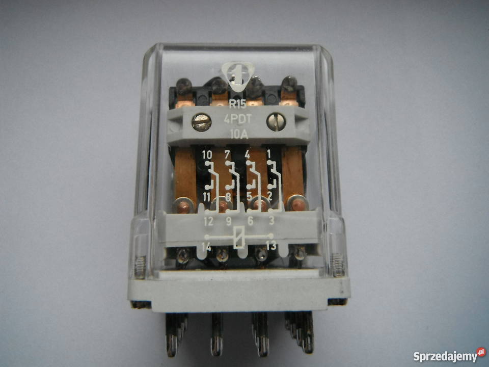 Przekaźnik R15 4PDT 24VAC 10A typ 151054233024 Chlewiska