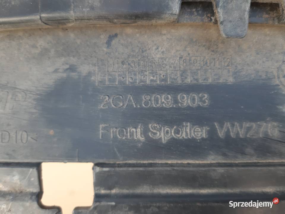 VW TROC DOKŁADKA ZDERZAKA PRZÓD SPOILER KRATKA Trzciel