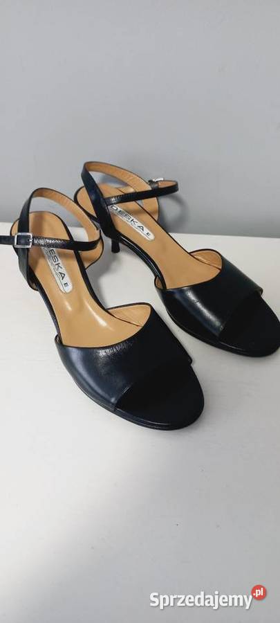 Sandały srebrne skóra naturalna 38 Neścior