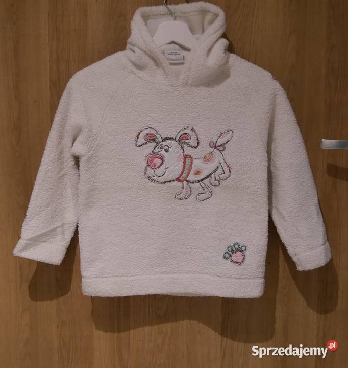 Next ciepła bluza z pieskiem cyrkonie 134 Bluzy Wrocław sprzedam