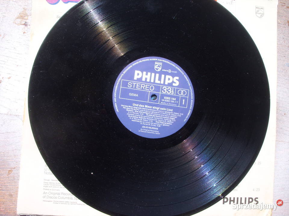 POP LP JULIO IGLESIAS PHILIPS dolnośląskie Wołów