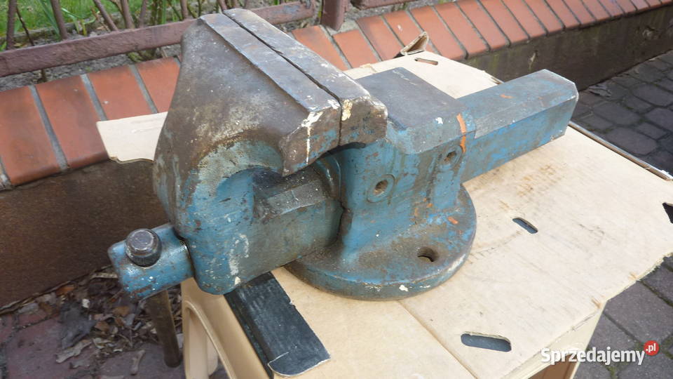 Niemieckie imadło ślusarskie stalowe kute