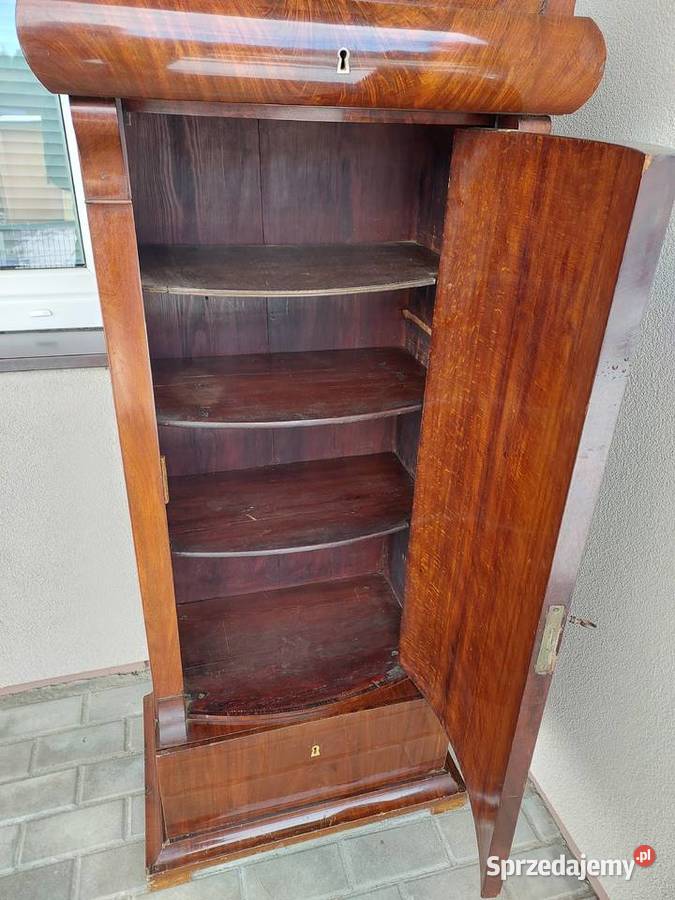 Stary słupek cylindryczny szafka biedermeier pomorskie Tczew