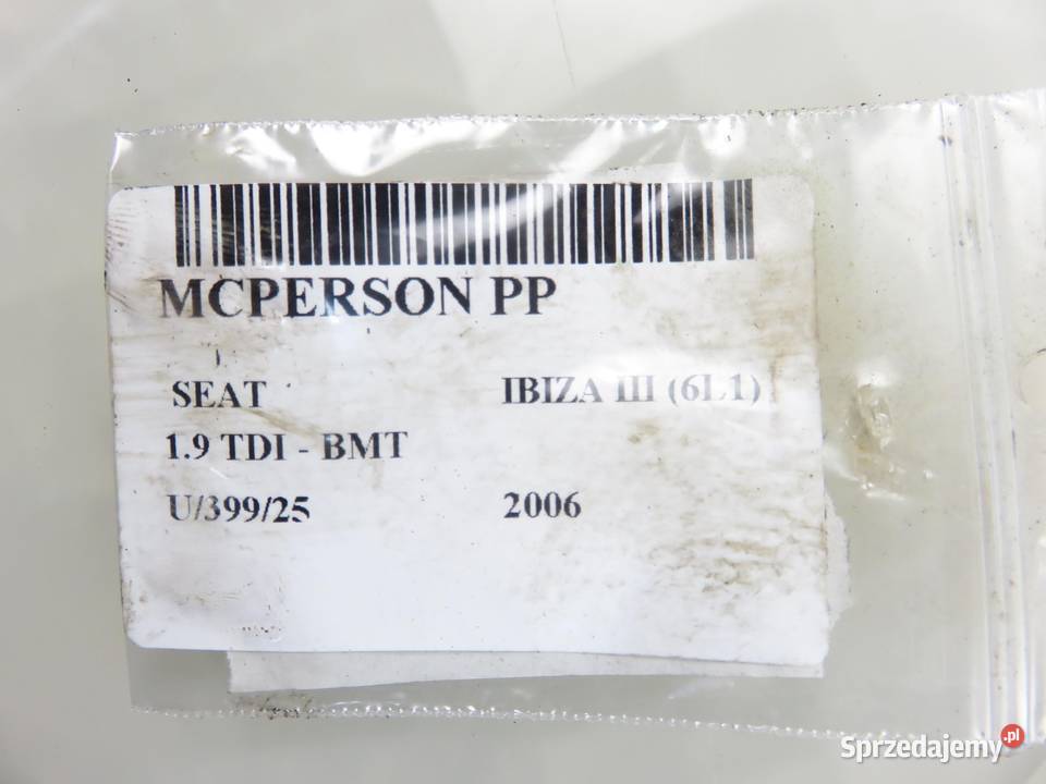 MCPERSON PRAWY PRZEDNI SEAT IBIZA III 19 TDI osobowe Amortyzatory sprzedam