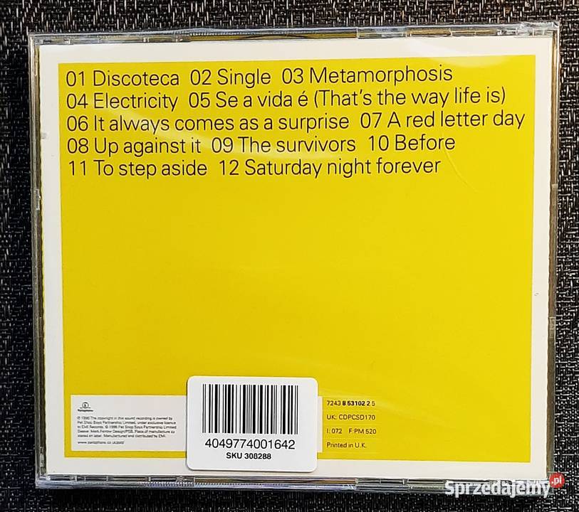 Wspaniały Album CD PET SHOP BOYS Album CD Katowice sprzedam