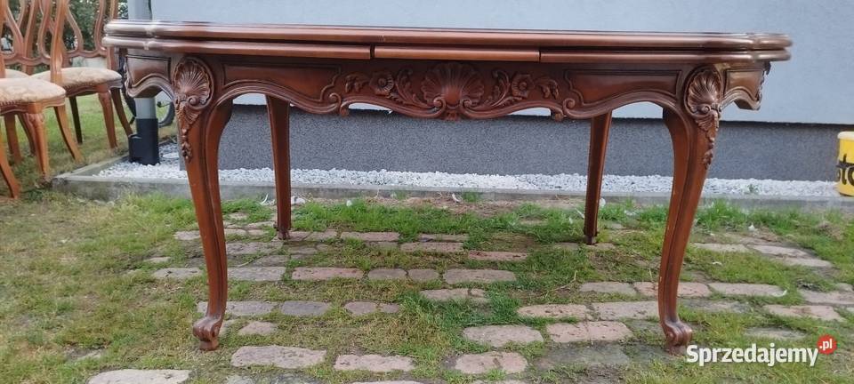 Piękny włoski stół 6 krzeseł Lubań sprzedam