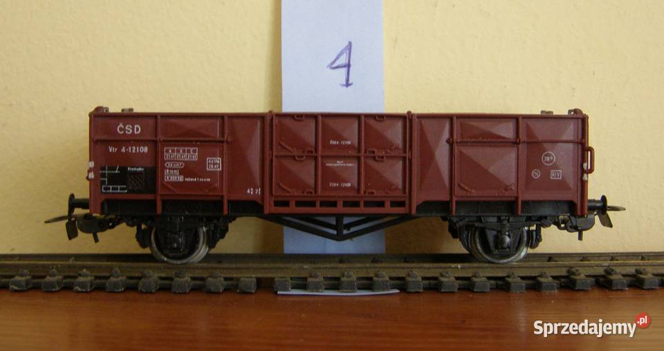 Kolejka wagon towarowy 4 H0 Piko łódzkie Łódź
