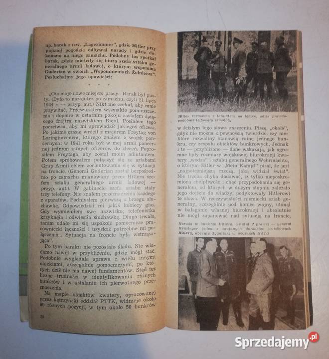 Mapkaprzewodnik z 1963 r Wilczy Szaniec Warszawa sprzedam