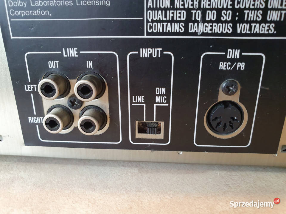 sharp RT W500 Stereo Cassette Deck magnetofon Międzychód sprzedam