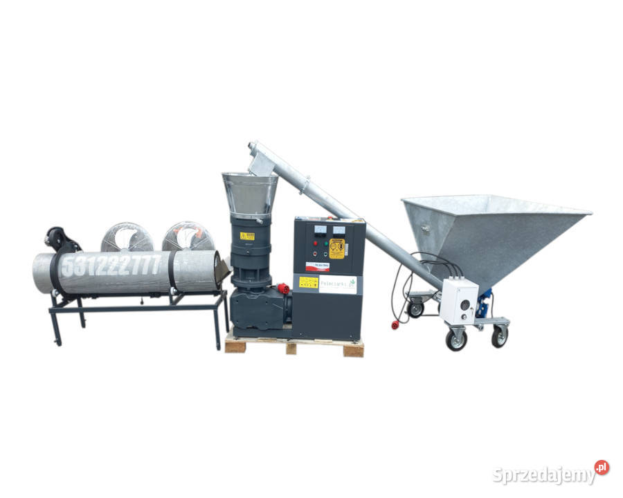 Linia do Produkcji Pelletu ze słomy kukurydzy nieuszkodzony Zrębice sprzedam