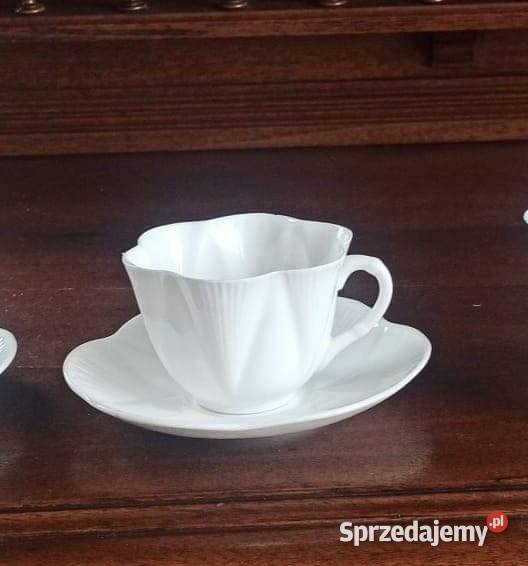 Filiżanka biała Shelley England Gdańsk