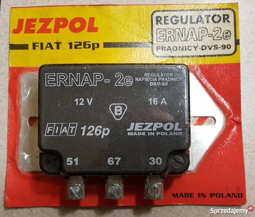 NOWY Regulator napięcia ernap2e Jezpol Fiat 126 układ elektryczny silnika Układ elektryczny mazowieckie