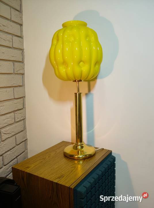 Lampa stołowa Art Deco lata 60 vintage pop art Kalisz