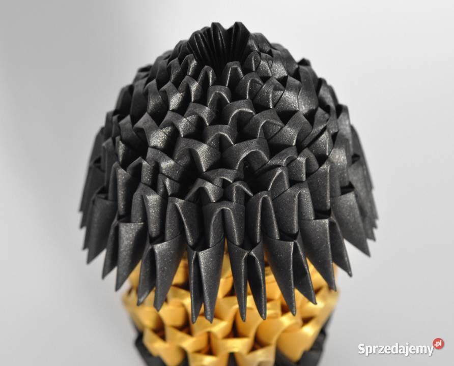 Grzybek origami modułowe 3D papier metaliczny Dekoracje i ozdoby