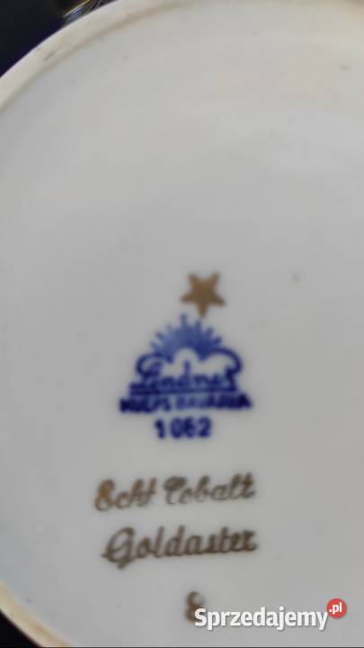 Lindner PorzellanEcht Cobalt poł XX w Porcelana i szkło Pabianice