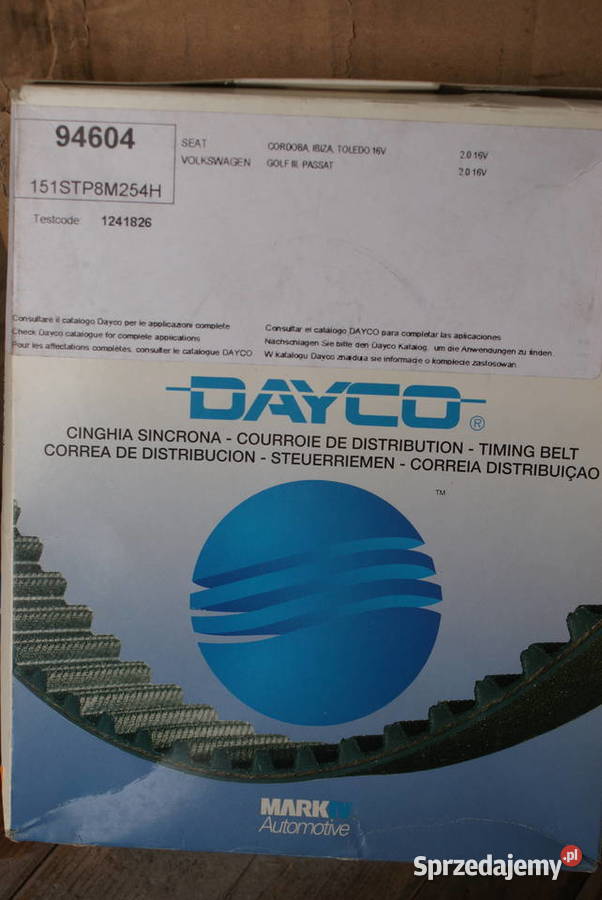 94604 DAYCO PASEK ROZRZĄDU SEAT VW osobowe Pozostałe mazowieckie Białobrzegi