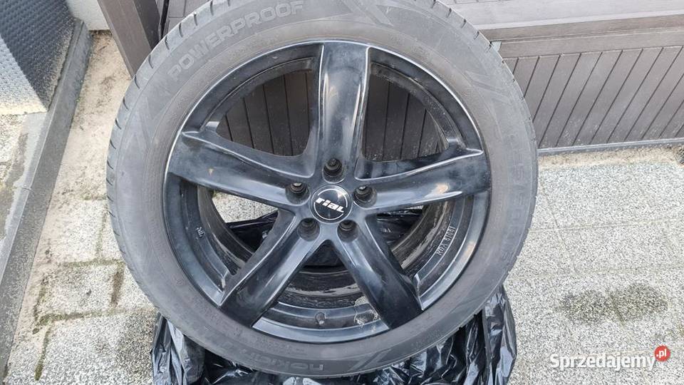 Alufelgi RIAL z oponami letnimi Nokian 22550R18 Samochodowe Kamionki