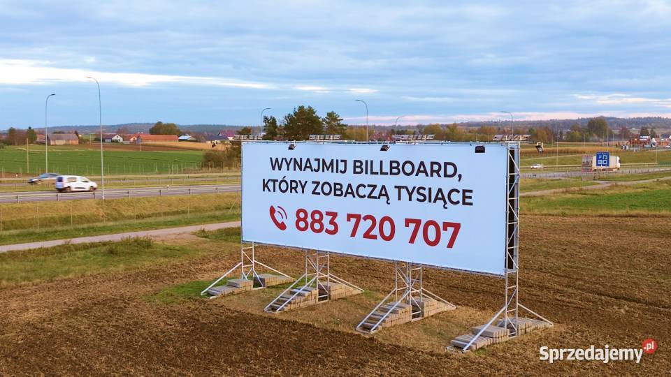 Wynajmę Billboard reklamowy trasie S7 Kraków