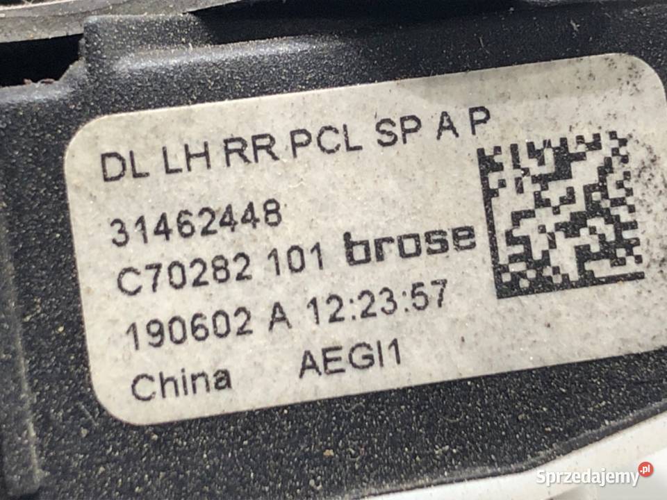 ZAMEK DRZWI LEWY TYŁ VOLVO S90 II SedanLimuzyna