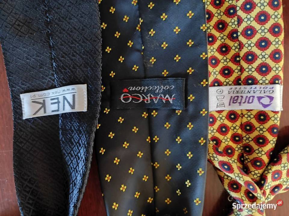 jedwabny krawat 3 sztuki męski zwis modny Odzież wyjściowa Kielce