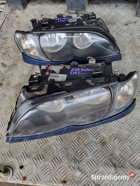 LAMPY PRZEDNIE KOMPLETNE BMW E46 SEDAN KOMBI Głogówek sprzedam