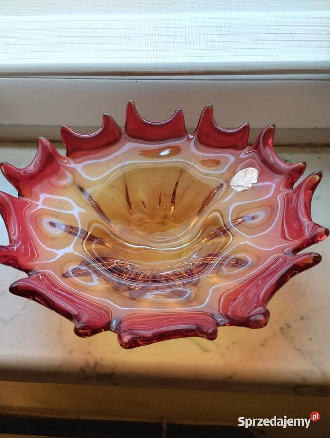 Szklana misapatera Murano Italyszkło artystyczne Porcelana i szkło Wieliczka sprzedam