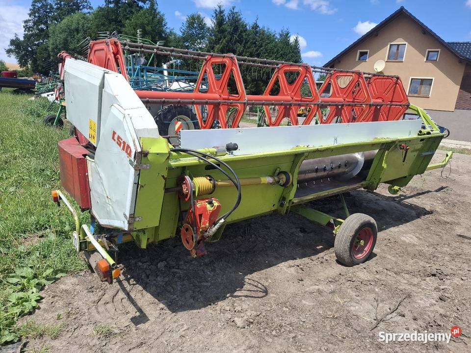 Heder Claas 51m z przysrawką do rzepaku Biała