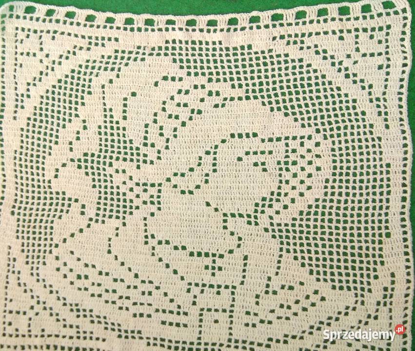 Ozdoba szydełkowa 2 x ok 75 x 43 Katowice