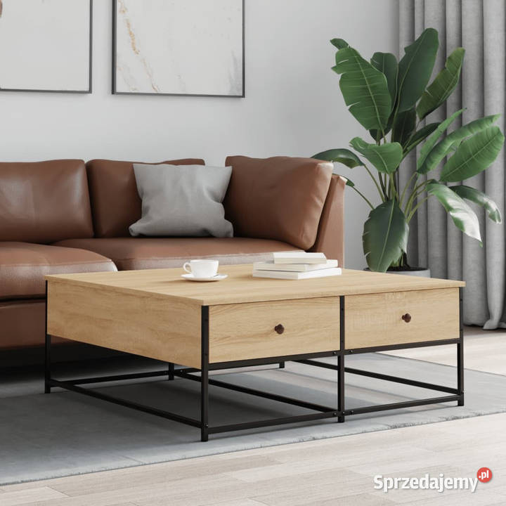 Stolik kawowy dąb sonoma 100x99x40 WM835295 mazowieckie Warszawa