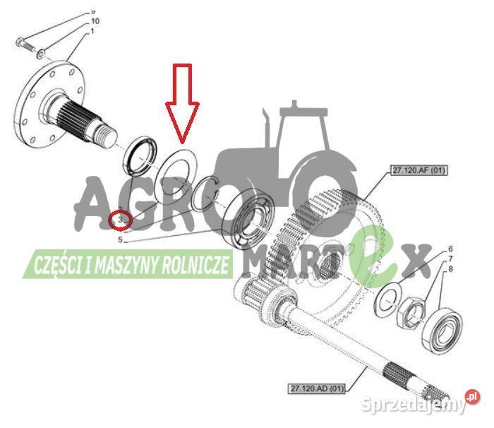 5109810 PODKŁADKA OPOROWA CNH dolnośląskie Wichrów