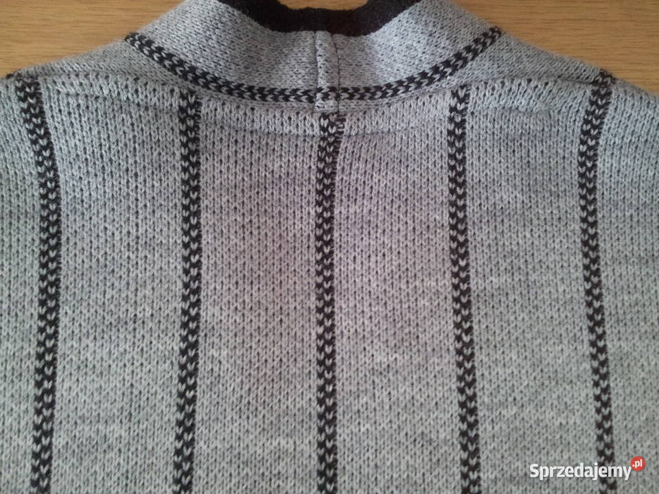 Kardigan Rainbowsweter szaro czarnyr LXL Pszczyna