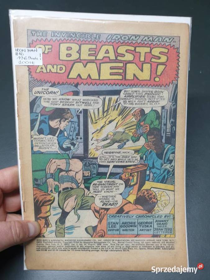 The Invincible Iron Man 16 1969 Marvel USA Gdynia sprzedam