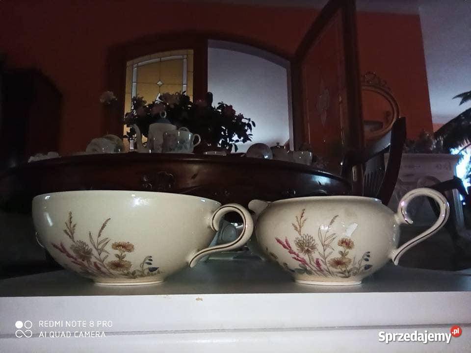 Talerz do zupy Łączka Royal Ivory Bohemia Made Gdańsk sprzedam